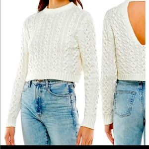 NWT - WAYF Preston Cotton Sweater in Cream size XL